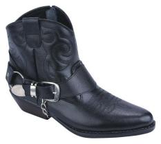 Sepatu Boots Cowboy Shoes Pria Kulit Trendy Untuk Touring CMP 002