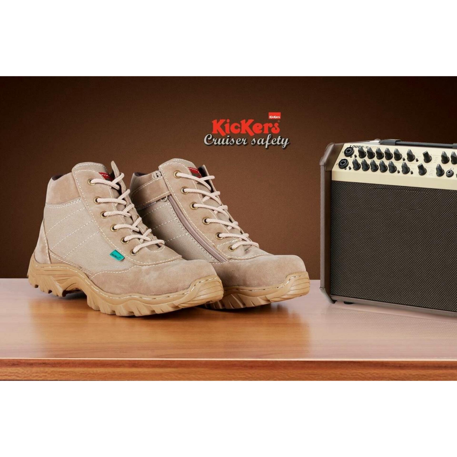 Sepatu Boots Cruiser Safety Kickers - Abu Abu