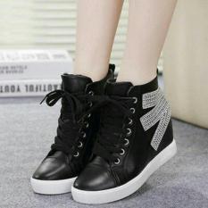 Sepatu Boots Fashion Wanita Alf-B03-Hitam-3740