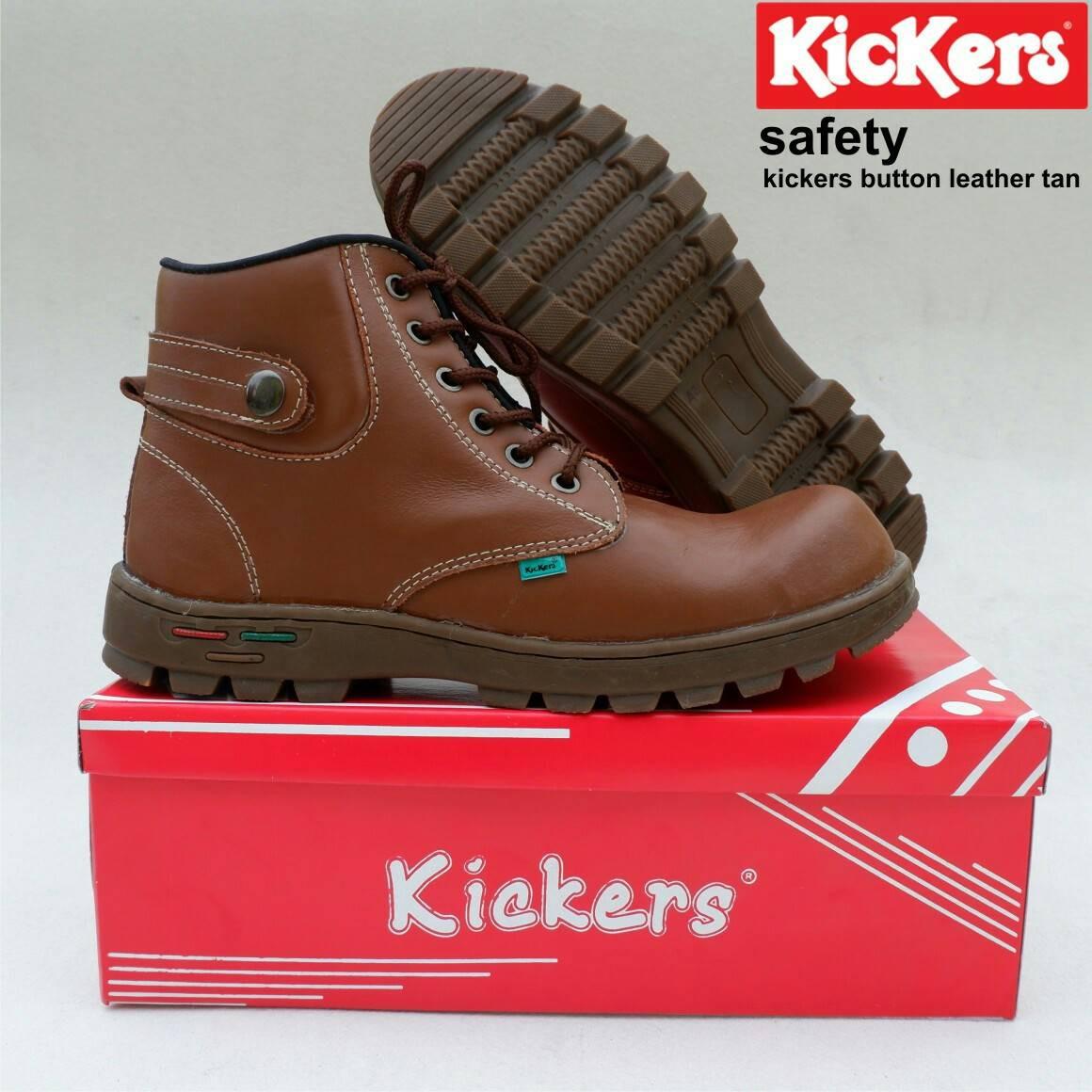 Sepatu Boots Kickers Button Safety