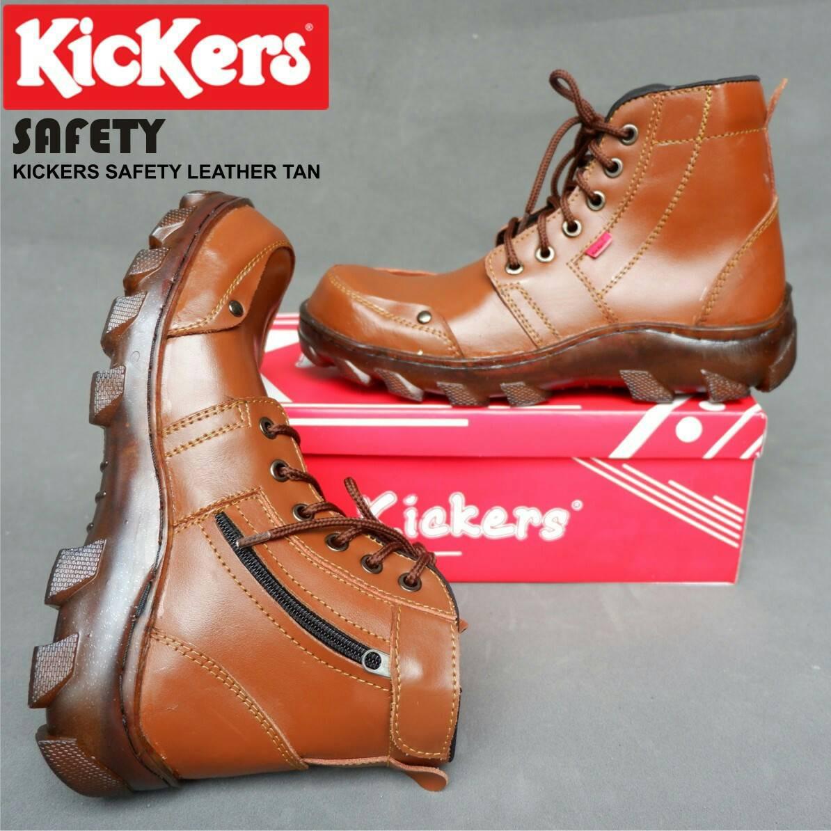 Sepatu Boots Kickers Zipper Safety