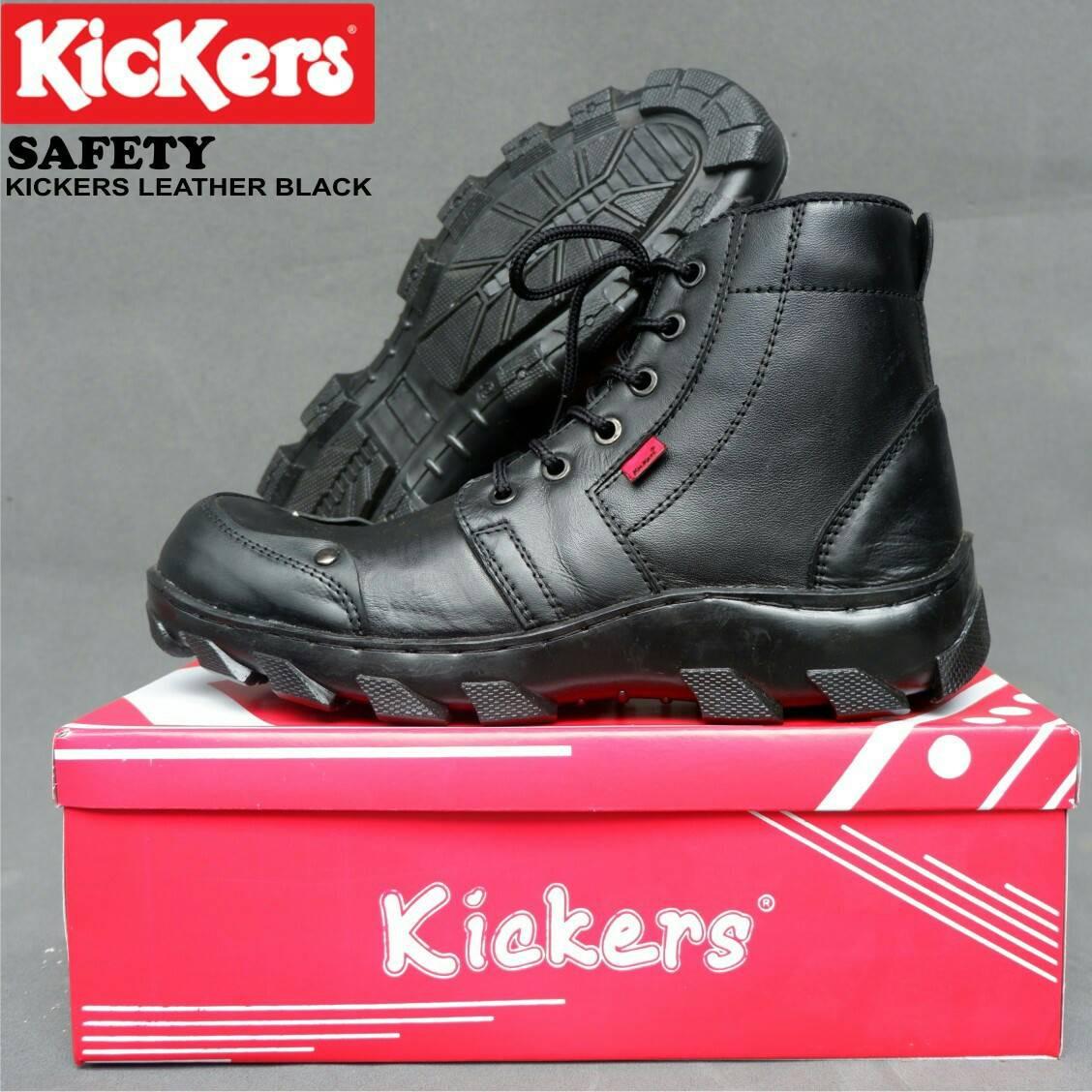Sepatu Boots Kickers Zipper Safety