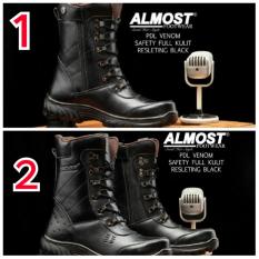 SEPATU BOOTS KULIT ALMOST PDL VENOM ORIGNAL SAFETY 2 TYPE SIZE.39-44