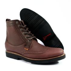 Sepatu boots kulit handmade original wingtip lokal brand bandung Dr.faris footwear