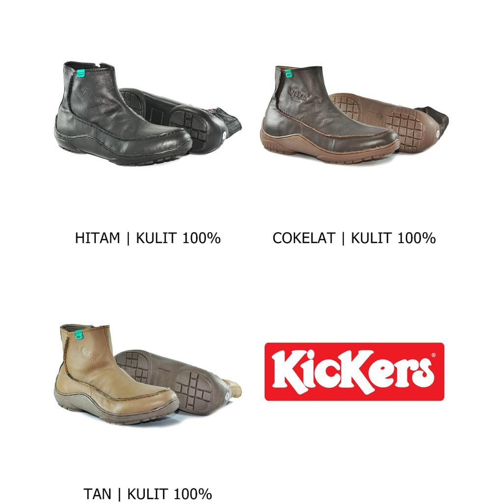 Sepatu Boots Kulit Pria Hand Made Sleting IS / Formal / Sneakers / Casual / Branded Cowok Termurah