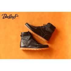 Sepatu boots phantom pria bikeers kulit asli garut original handmade bandung bradley