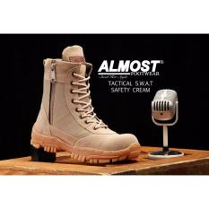 Sepatu Boots Pria Almost Delta U.S.A Tactical Resleting Safety Army Gurun Suede Mercy Tracking Hiking And Touring