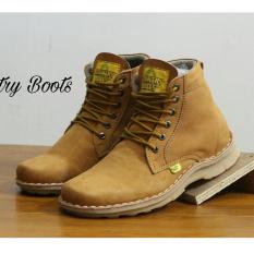 Sepatu Boots Pria Casual Kulit Asli Pull Up - COUNTRY BOOTS VIRGATUS RX - Tan