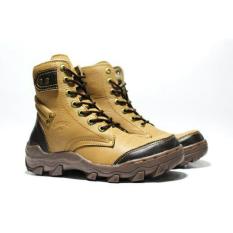 Sepatu Boots Pria Cloathing Camel Bomper II Tan Leather Safety