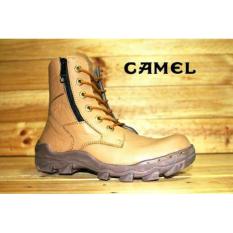 Sepatu Boots Pria Cloathing Camel Predator Tan Leather Safety