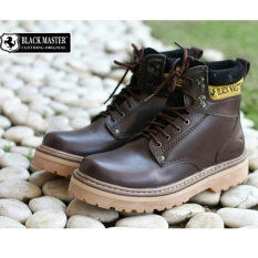 Sepatu Boots Pria Keren Original Terbaru - BLACKMASTER CAT - Coffe