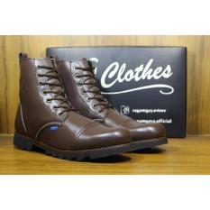 Sepatu Boots Pria RGclothes Vektor - Warna Hitam & Coklat / Sepatu Pria / Sepatu Boots / Sepatu Casual / Sepatu Safety
