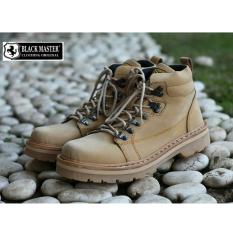 Sepatu Boots Pria Trendy Terbaru Berkualitas - BLACK MASTER HARDROCK - Hitam/Coklat/Krem/Abu-abu