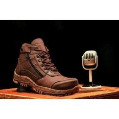 SEPATU BOOTS SAFETY PRIA MORISEY COKLAT