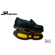 JAFERI Sepatu Boots SF 06 Warna Hitam Bahan Kulit Sapi Asli Dengan Besi Safety Pengaman Di Depan Untuk Pekerja Tambang