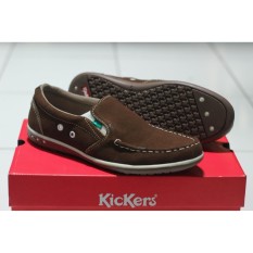 Sepatu Casual Pria Slip On Pria Kickers Mata Itik Kulit Suede - Free Kaos Kaki