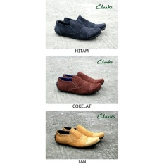 Sepatu Casual Slip On Kulit Pria Clarks Wingtif / Formal / Sneakers / Slop / Branded Cowok Termurah