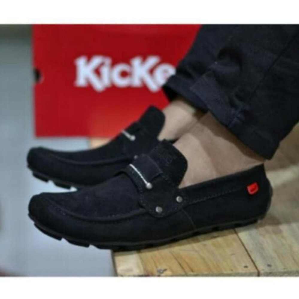 Sepatu Casual Slip on slop kickers Knop - Sepatu Santai pria slop