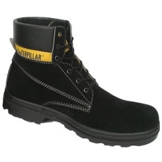 Sepatu caterpillar hitam suede. sepatu gunung caterpillar sepatu safety caterpilar safety shoes hitam tinggi suede