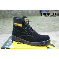 Sepatu caterpillar safety boots best seller (HITAM)