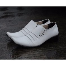 SEPATU CEVANY PANTOPEL KULIT ASLI SEPATU FORMAL PRIA CEVANY RUTKHE SLOP ( PUTIH )