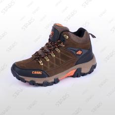 Sepatu Conae Hiking Coklat Brown Oranye