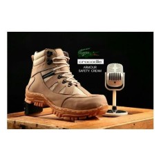 sepatu crocodile armour safety cream adventure