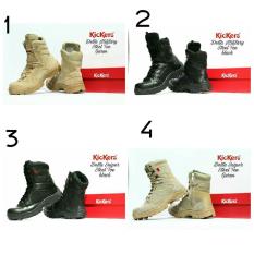 Sepatu Delta Boots Crocodile Safety - Sepatu PDL Kickers - Sepatu Boots Proyek Polisi Tentara TNI Satpam Kulit Asli Murah Grosir
