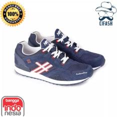 Sepatu Distro H 5255 Blue (Sepatu Casual Pria, Sepatu Handmade, Sepatu Bandung, Sepatu Cowok, Sneakers)