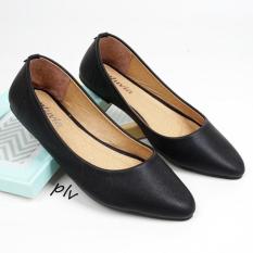 Sepatu Flat Shoes Flatshoes Murah Pointed Toe DB169 - Hitam