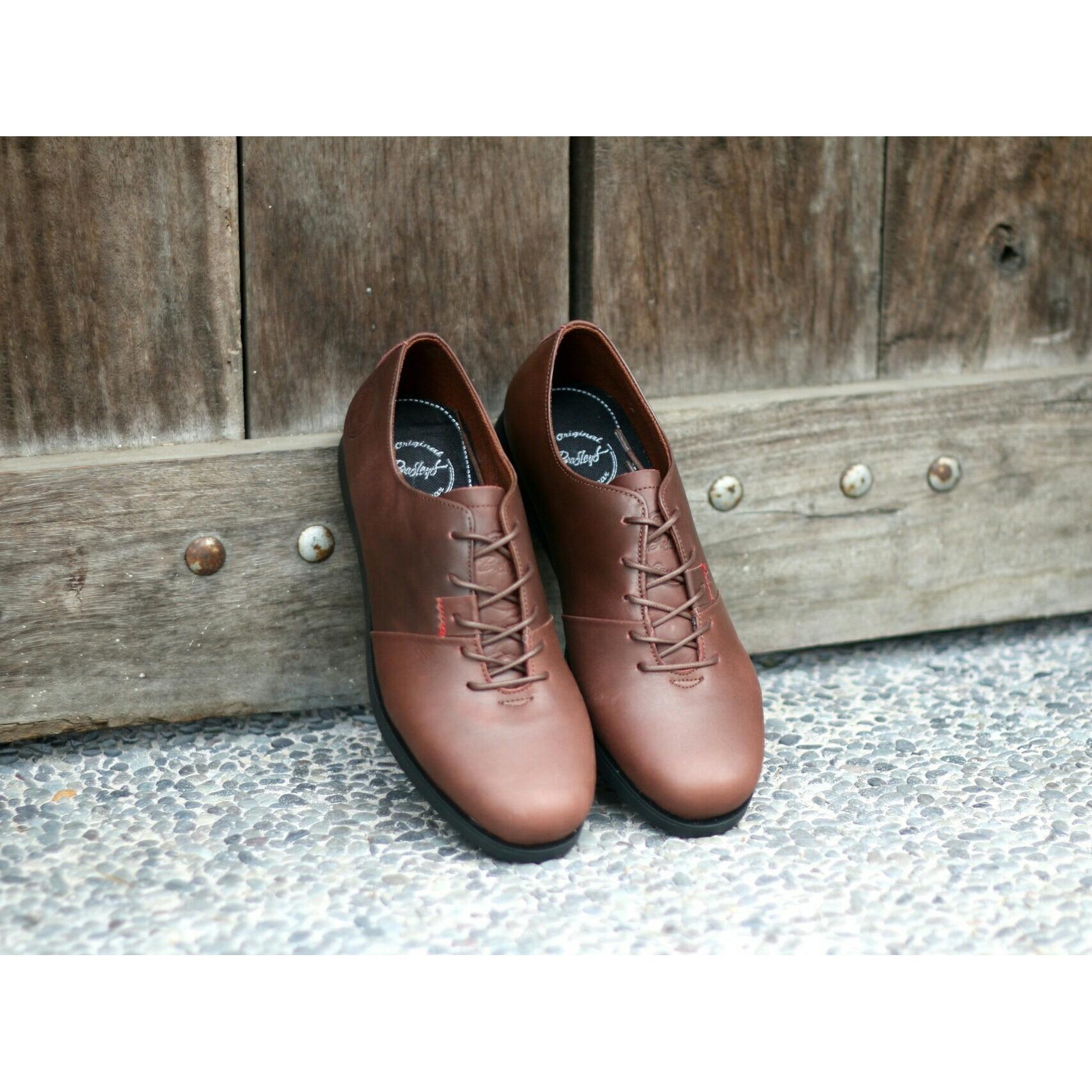 Sepatu Formal Bradley's Kantor Kulit -Hitam (Sepatu Kerja, Sepatu Kantor, Sepatu Gaya)