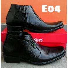 Sepatu formal Pantofel pria Kulit kickers hitam Risleting Formal Kerja Kantoran