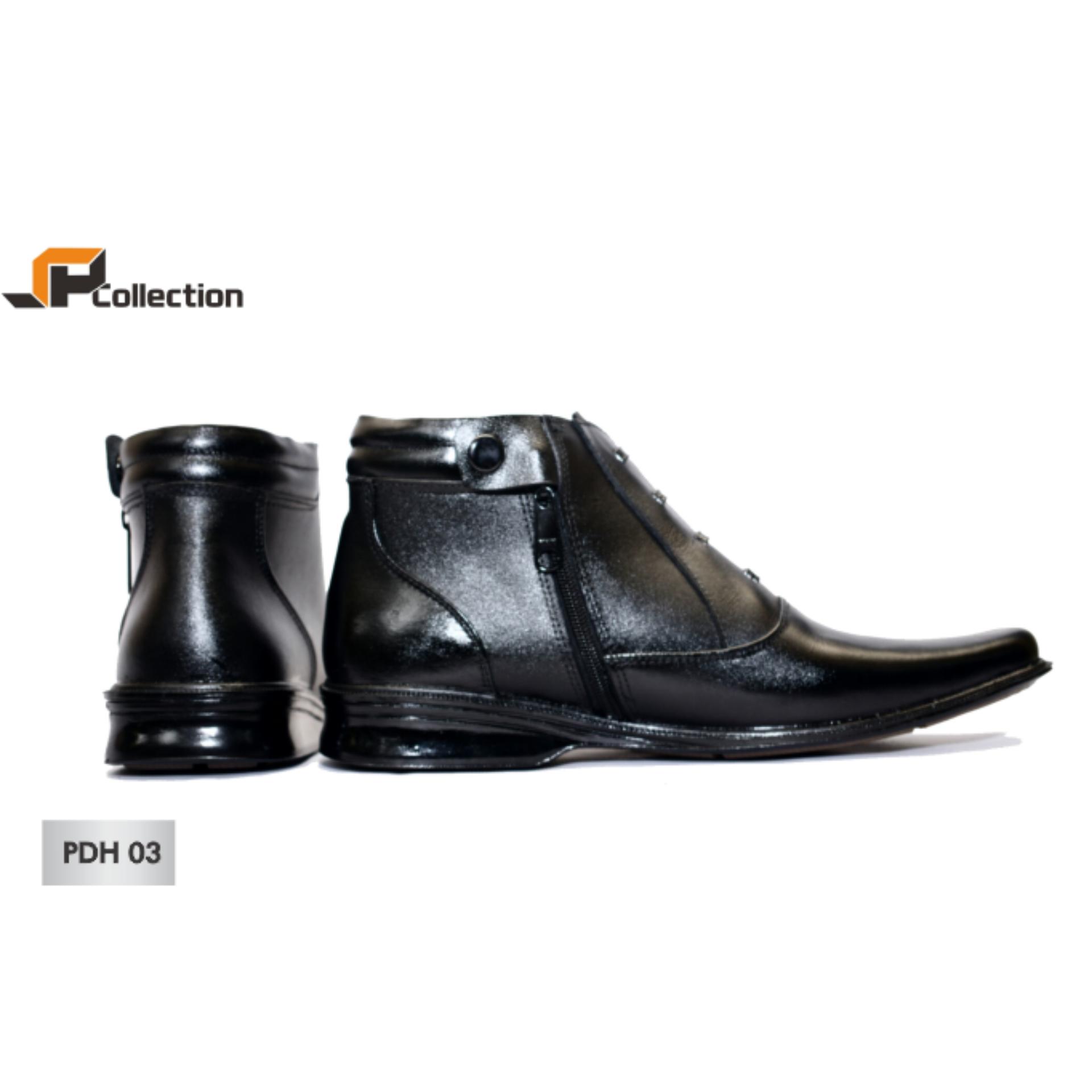 JAFERI Sepatu Formal PDH 03 Warna Hitam Bahan Kulit Sapi Asli Cocok Untuk Pergi Ke kantor, Meeting, Dinas, Pergi Ke Pesta, Segala Acara Formal Maupun Non Formal