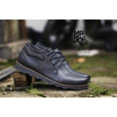 Sepatu Formal Pria Casual Sneakers Slip On Kulit Asli Handmade Bandung Mr Joe Cole Black