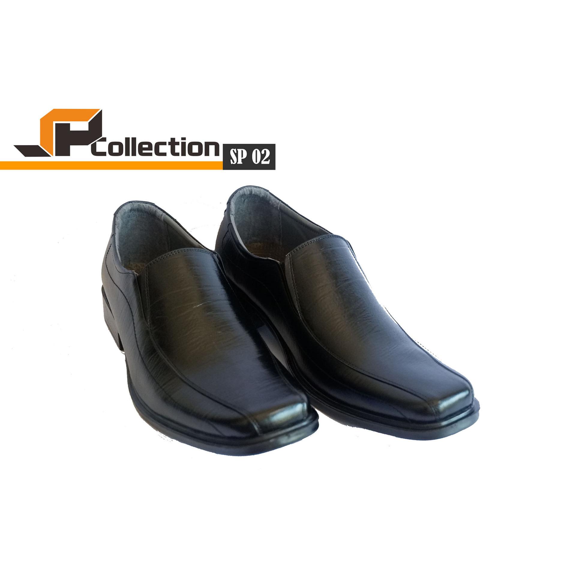 SPATOO Sepatu Pria Murah SP 02 - Hitam / Sepatu Pantofel Pria / Sepatu Pantofel Kulit Asli / Sepatu Pria Slip On / Sepatu Pria Formal / Sepatu Kerja Kulit Pria / Sepatu Kulit Asli Pria