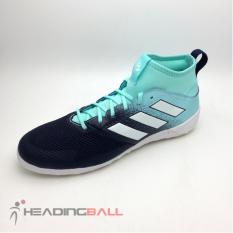 Sepatu Futsal Adidas Original Ace Tango 17.3 IN Black Lightblue CG3709