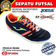 Sepatu Futsal Joma Mundial Microfiber 703 Navy - Orange