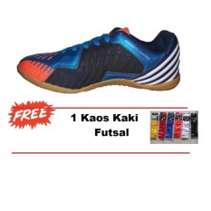 Sepatu Futsal Kasogi Aguero - Sepatu Futsal - Sepatu Sekolah - Sepatu Pria - Sepatu Olahraga - Blue