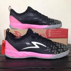 Sepatu Futsal Specs Metasala Knight - Black Grey Pink