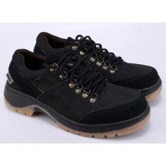 Sepatu Gunung Hiking Boots Pria Cowok Cowo Laki-Laki Hitam RRI 013 RZ