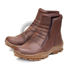 Sepatu Handmade - Elastico Work & Safety Boots Sepatu Pria Kerja Zipper Boots
