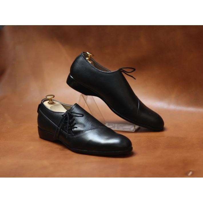 Sepatu Kerja Pria Kantor resmi dinas Pantofel casual formal Kulit asli Model Tali Volker Footware Sepatu Casual / Formal Oxport Black Pria - Hitam dan coklat