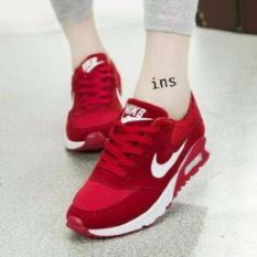 Sepatu Sneaker Wanita Merah Ceklis Putih Baru GFS-661 SEPATU WANITA/SEPATU PRIA/SEPATU OLAHRAGA