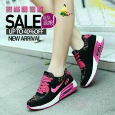 SEPATU KETS SNEAKER NIKE HITAM PINK BATIK CEWEK WANITA JOGGING RUNNING CASUAL MODIS MURAH