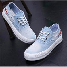SEPATU KETS WANITA BENDERA BIRU MUDA / SEPATU BOOT