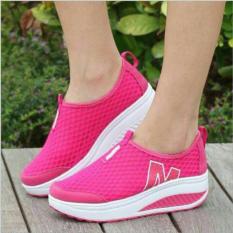 Sepatu Kets Wedges sport running M24 Pink