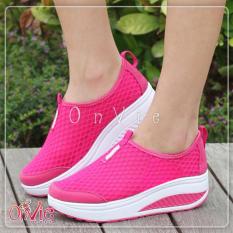 Sepatu Kets Wedges Sport Running / Sepatu Sport Wanita Casual