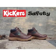 Sepatu Kickers Boots Adreno Warna Coklat Tua - 5Dd9b7