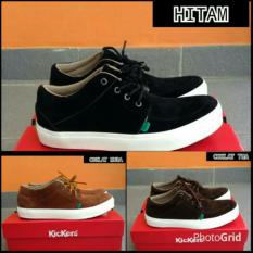 sepatu pria Casual santai kickers Suede low boots sekolah santai hangout