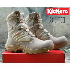 Sepatu Kickers High Delta Safety Boots Ujung Besi Tracking Touring Motor Adventure Gurun Sepatu Outdoor Pdl Delta (Lokal)
